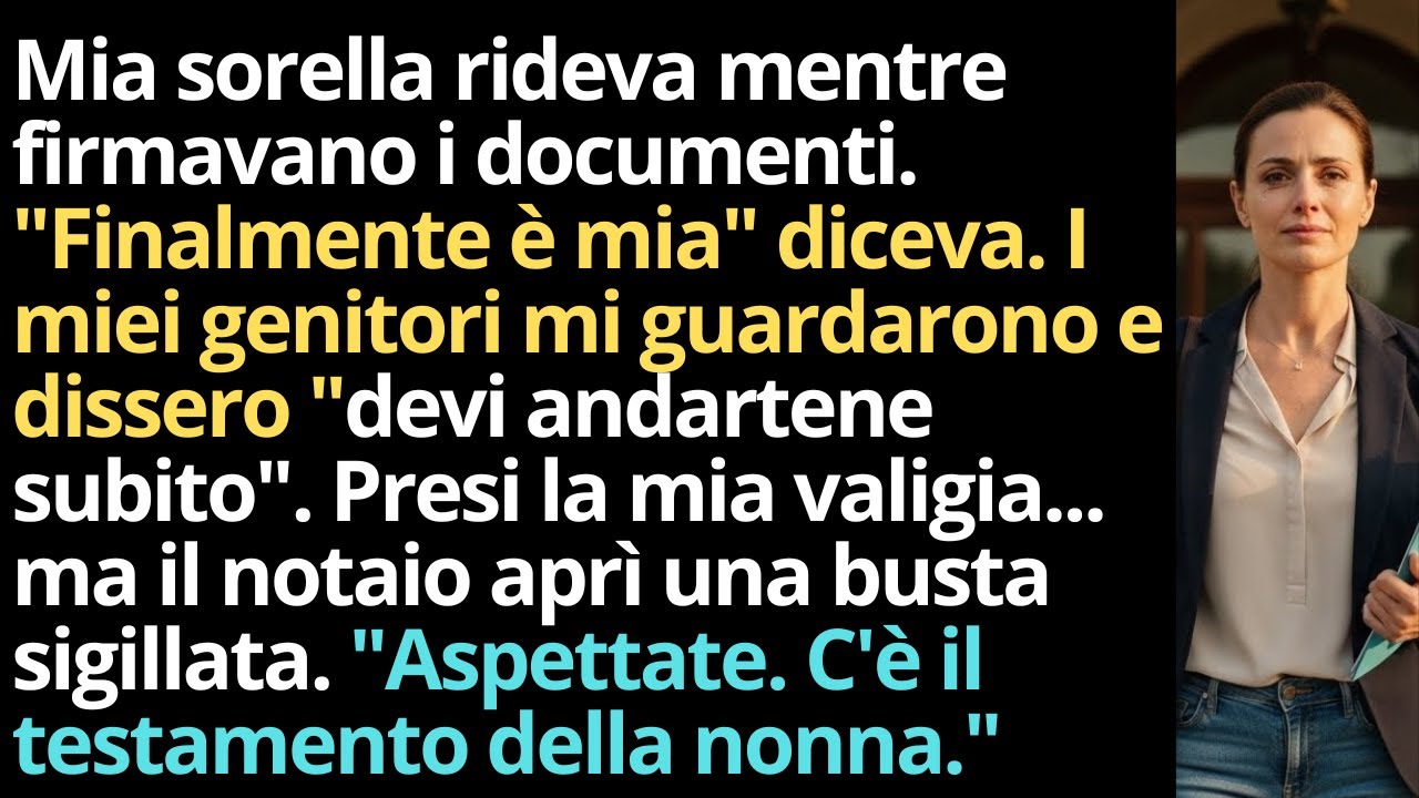 I Miei Genitori Mi Hanno Cacciato Dalla Villa Di Famiglia Per Darla A Mia Sorella—Finché Il Notaio