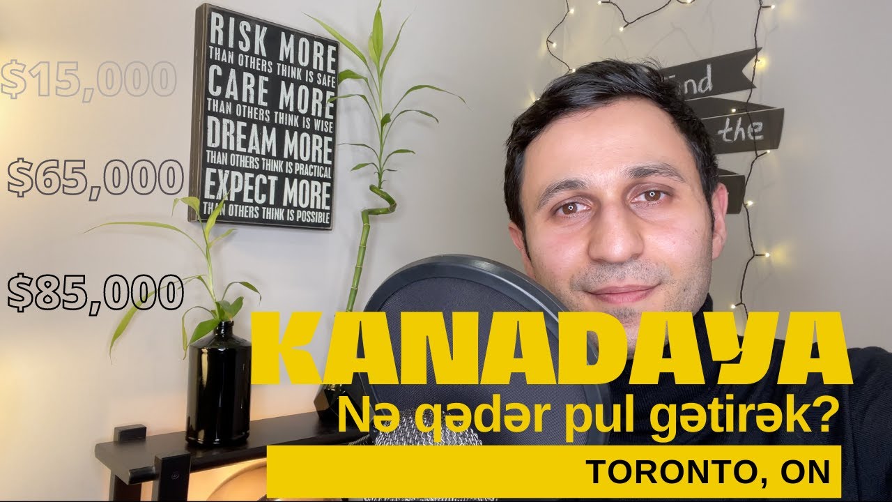 Kanadaya nə qədər pul gətirmək lazımdır?