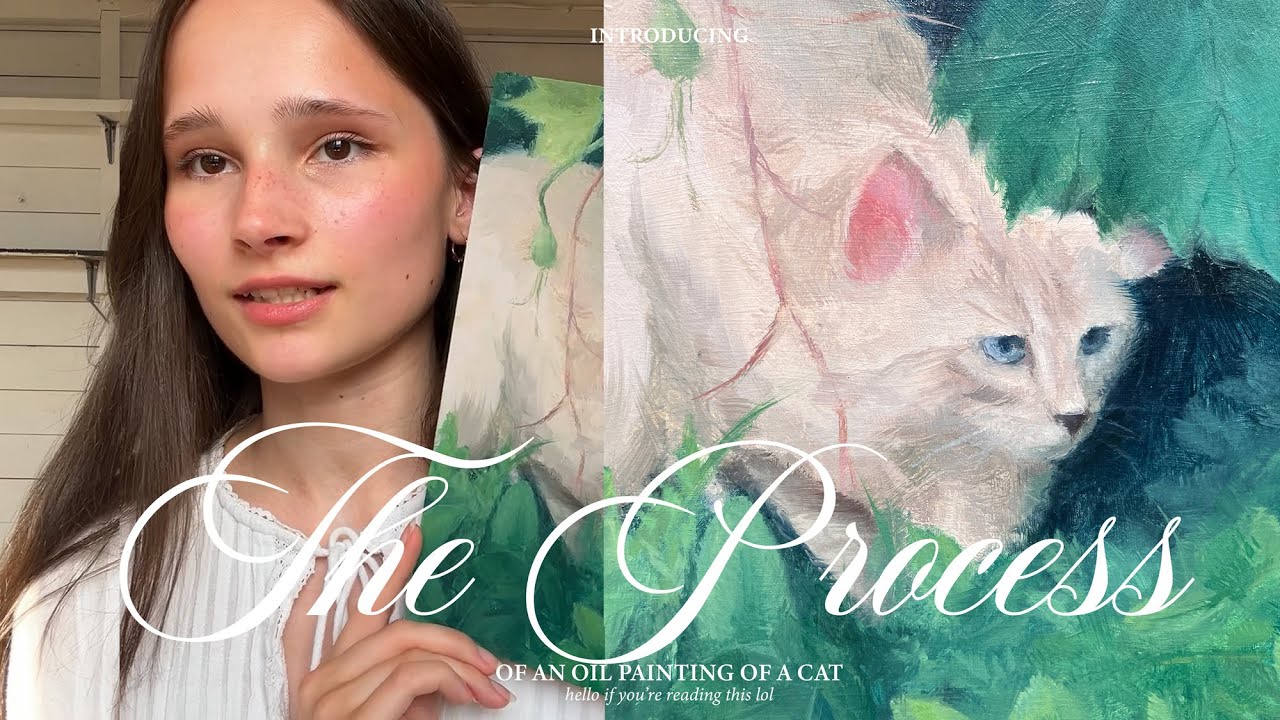 Paint a cat with me | Oil painting process