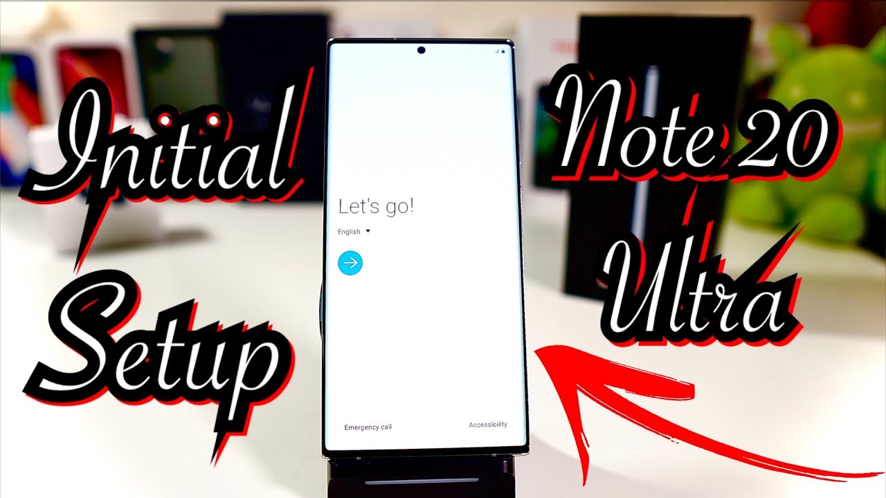 Первая настройка и параметры Galaxy Note 20 Ultra