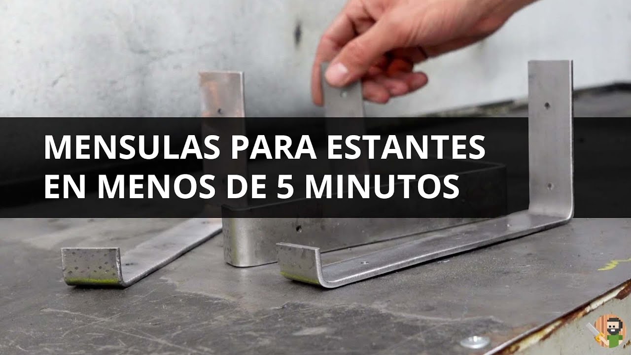 Mensulas para estantes en hierro super fáciles de hacer