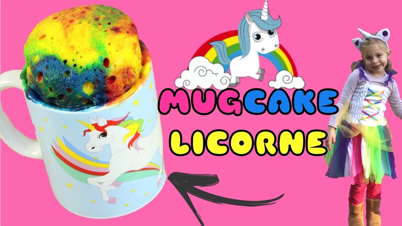 ♡&bull; RECETTE IN&Eacute;DITE DE MUGCAKE LICORNE | FACILE ET RAPIDE &bull;♡