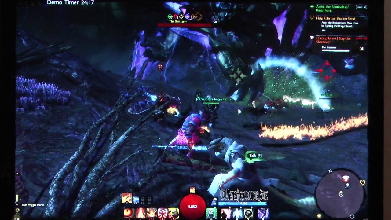 Guild Wars 2 HQ (Shatterer Attacks @ Gamescom 2010).avi