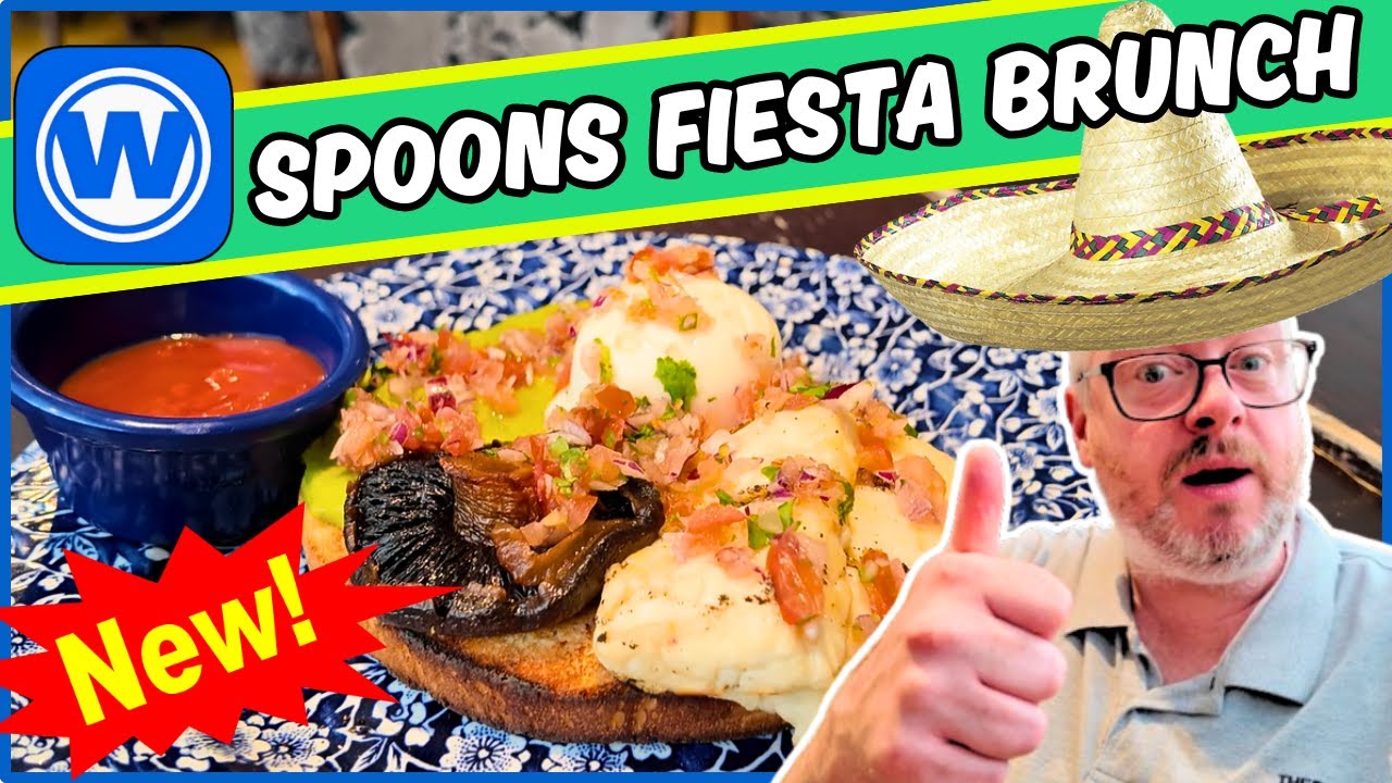 NEW CHEAP BREAKFAST ITEM at WETHERSPOONS ! Review of the FIESTA BRUNCH