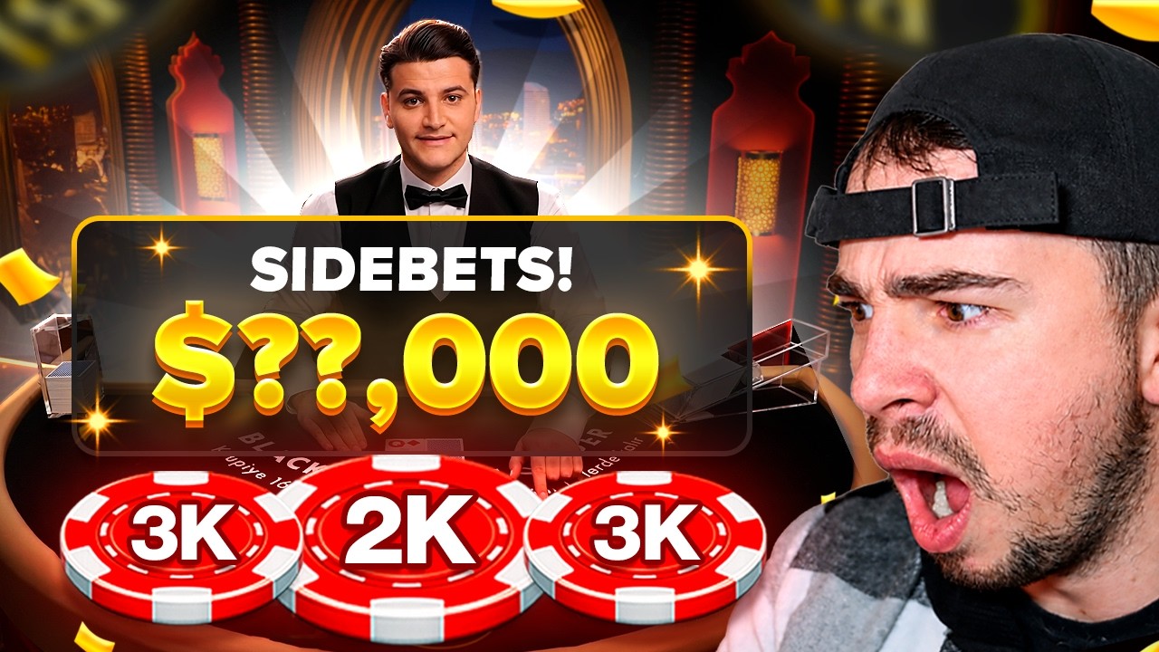 7 Handed Blackjack but I Play HUGE SIDE BETS!!!!