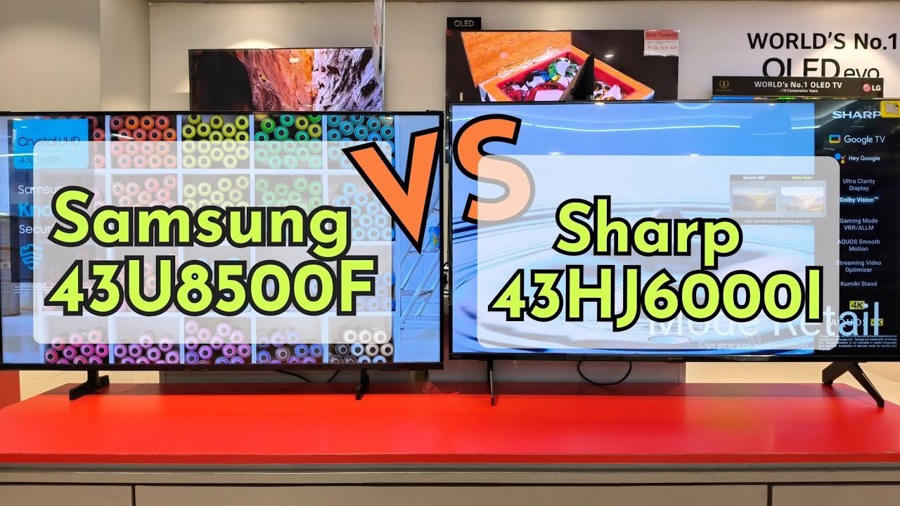 СРАВНЕНИЕ SAMSUNG 43U8500F И SHARP 43HJ6000I ‼️ ДАВАЙТЕ ПОСМОТРИМ ЭТО ПРИ ПОКУПКЕ 4K-ТЕЛЕВИЗОРА ‼️
