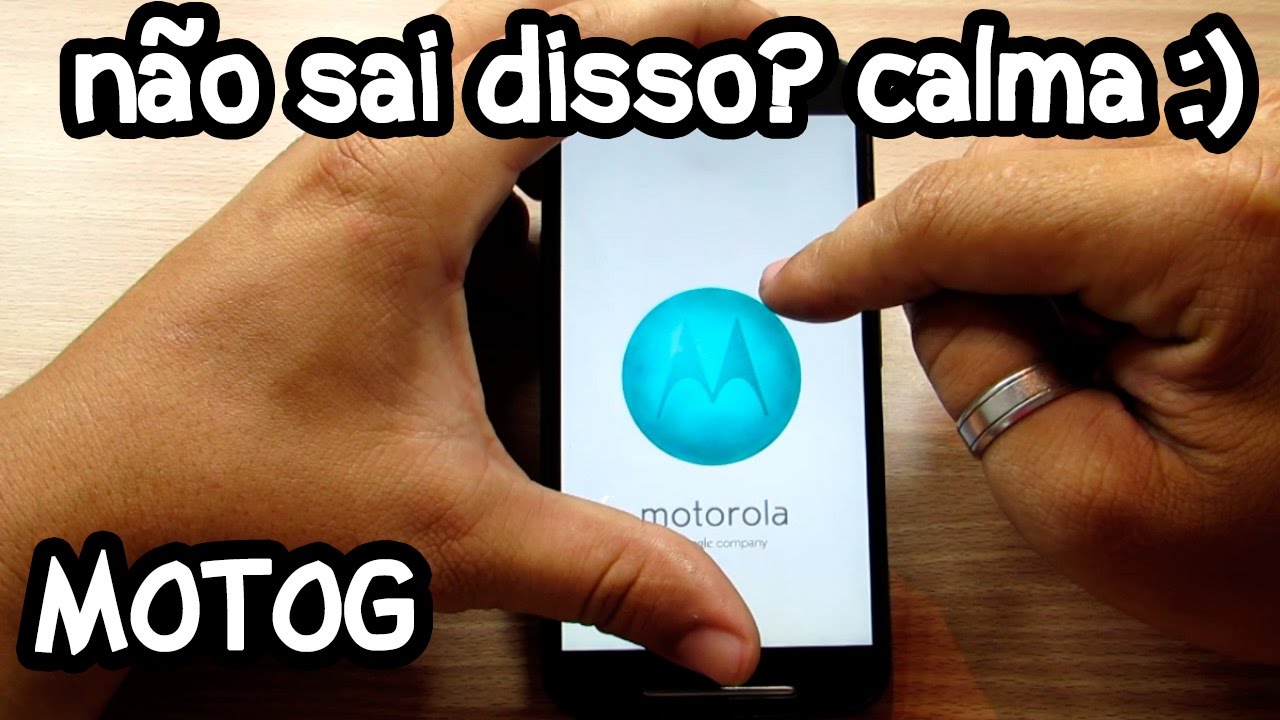 Moto g2 g1 travado no logo da motorola não inicia, como resolver? Automatizado:)