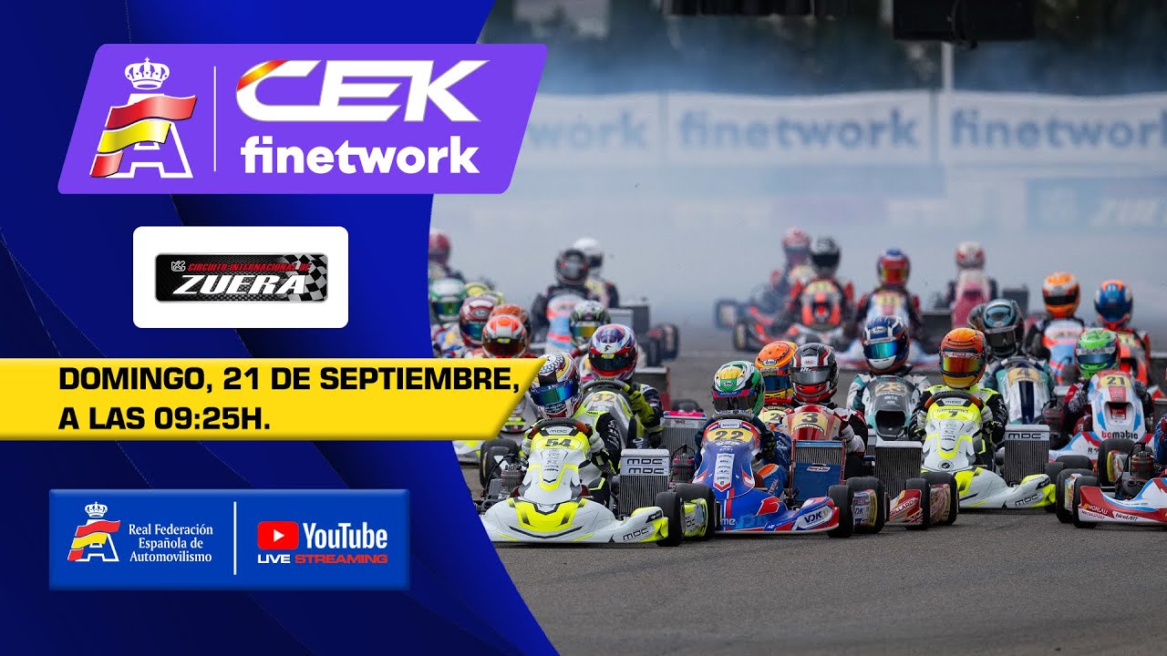 En directo: Karting #CEKFinetwork – Zuera 2025 | Domingo