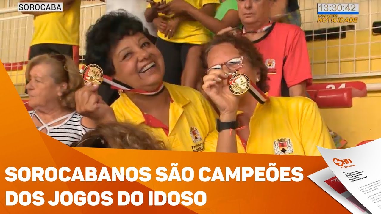 Sorocabanos são campeões dos jogos do idoso - TV SOROCABA/SBT