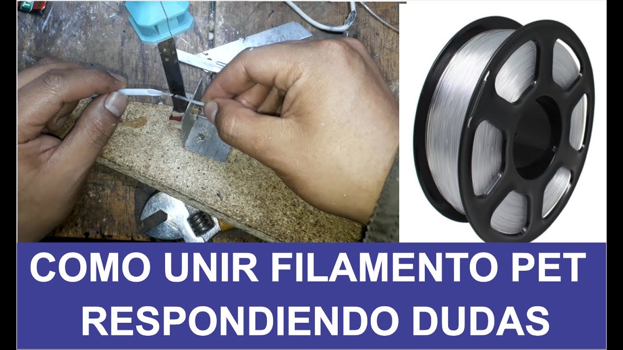 como unir filamento 3d pet ( (respondiendo muchas dudas ))