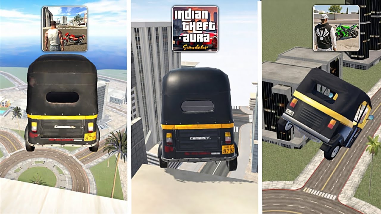 Auto Jumping From Buildings in All Indian GTA Games 🤯