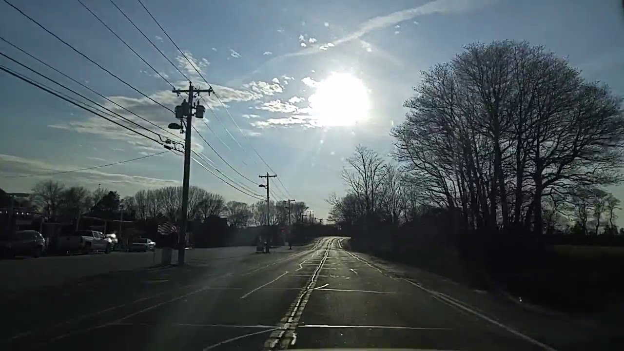 Driving by Calverton in Suffolk,. New York