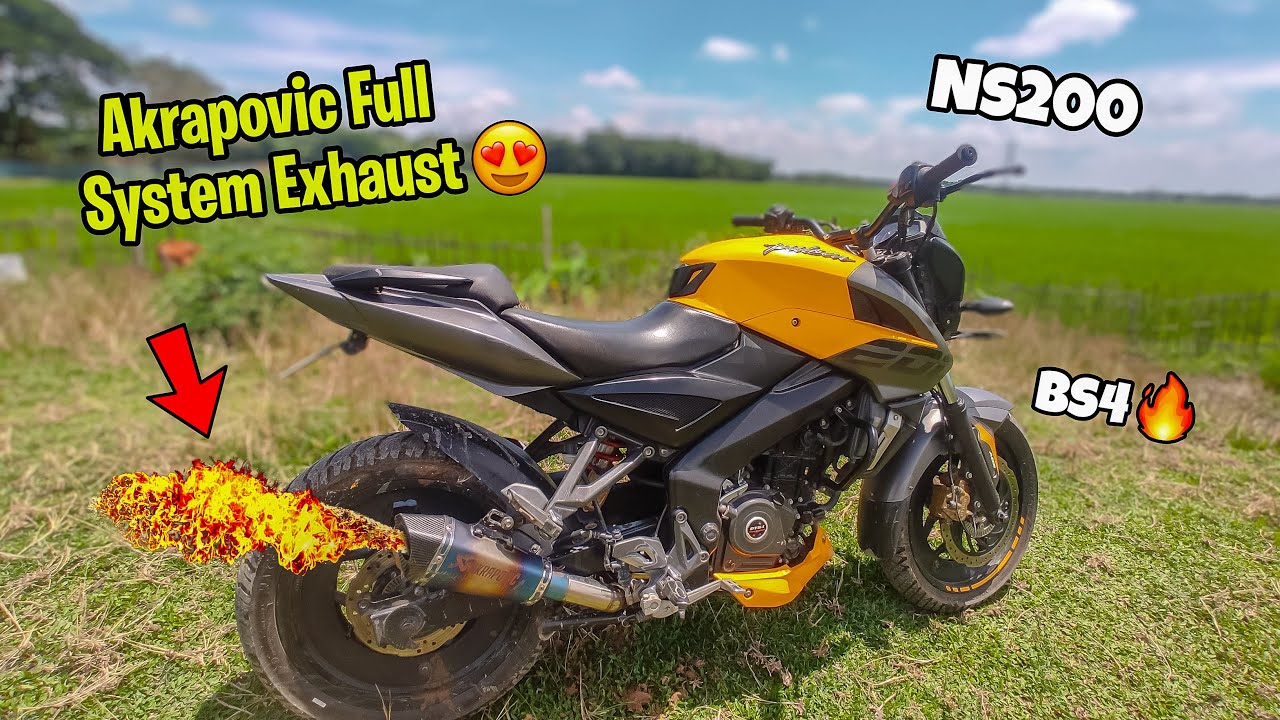 Ns 200 Bs4 🔥 installed Akrapovic Exhaust 🚀