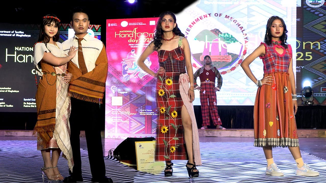 TV Report on National Handloom Day 2025 at U Soso Tham Auditorium Shillong