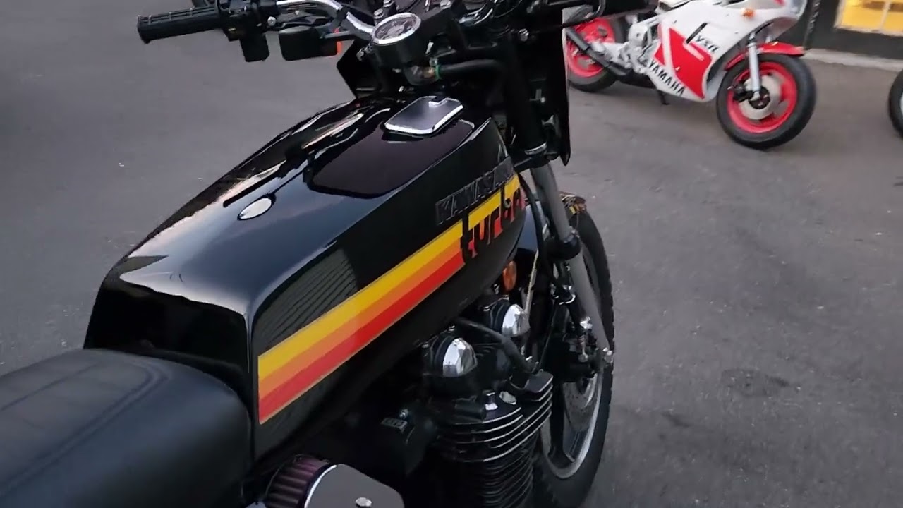 1978 kawasaki z1r turbo - warm start video - kz1000d tc