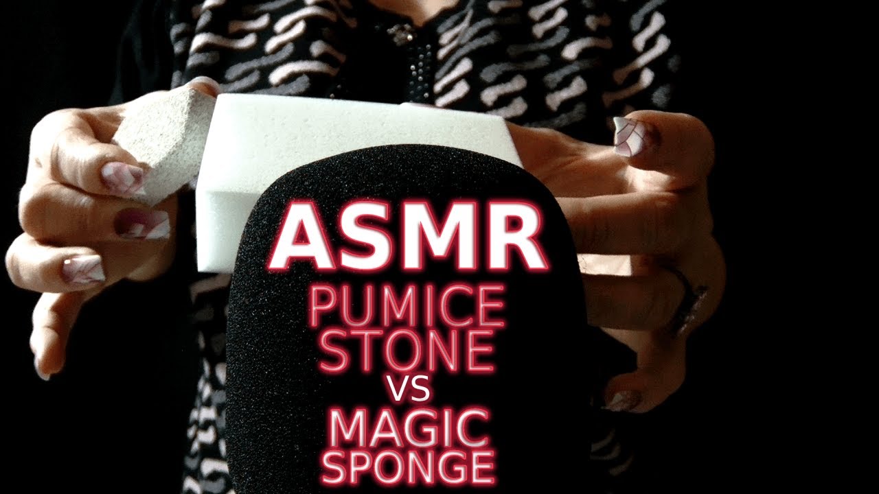 DELICIOUSLY Crunchy & Satisfying Pumice Stone GRINDING OFF Crisp Magic Sponge for 1 Hour | ASMR