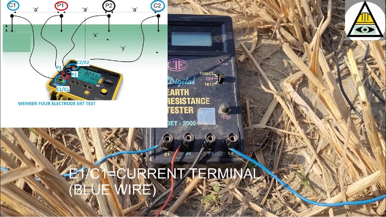 ERT test # Wenner four electrode method # soil resistivity test # soil investigation # Earthing