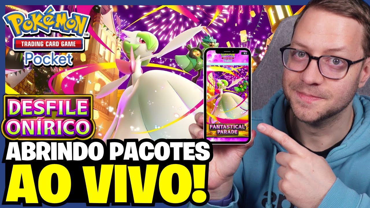 Abrindo pacotes AO VIVO - Pokémon TCG Pocket Desfile Onírico