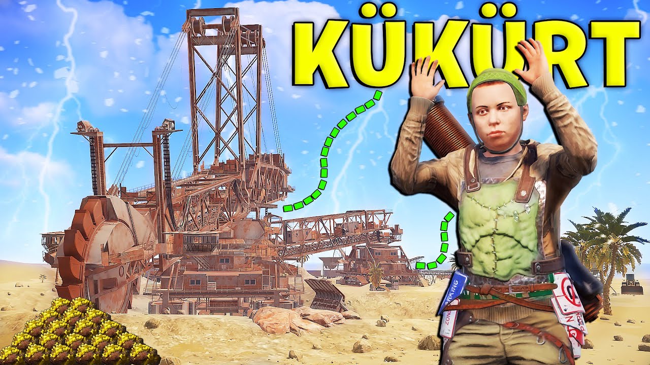 DEVASA KAZICININ YANINDA KRALLIK SAVAŞI ! (ERİYEN EVLER ve BİNLERCE KÜKÜRT) Rust Türkçe Film