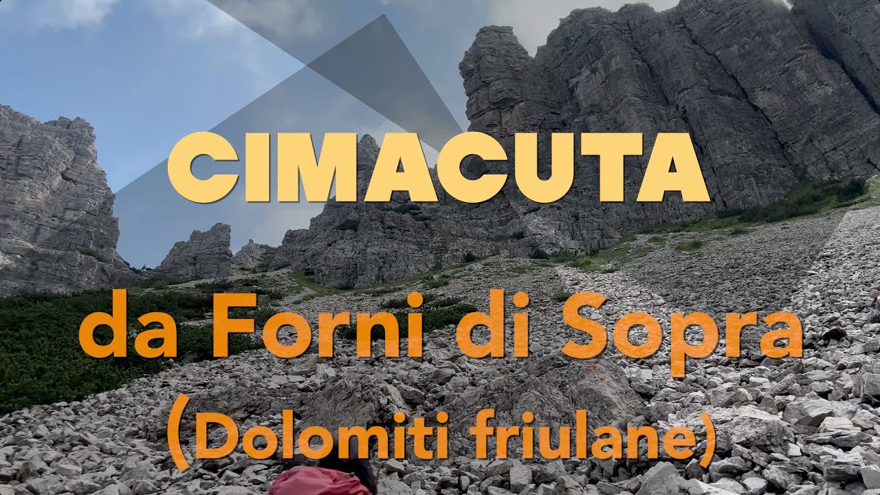 089 MONTE CIMACUTA nelle Dolomiti friulane, una panoramica vetta che domina Forni di Sopra.