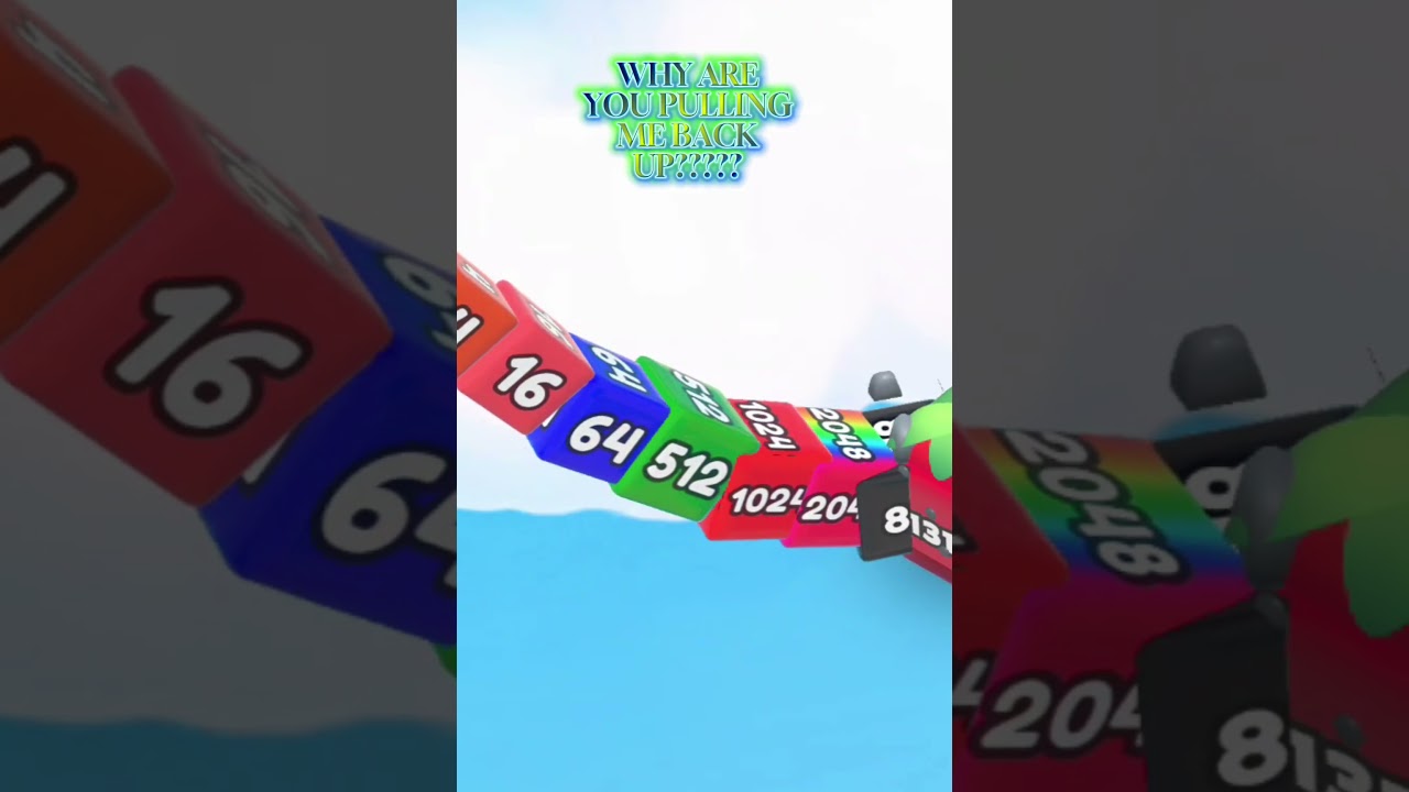 Jelly Tube Run 2048 glitch! #jellytuberun2048