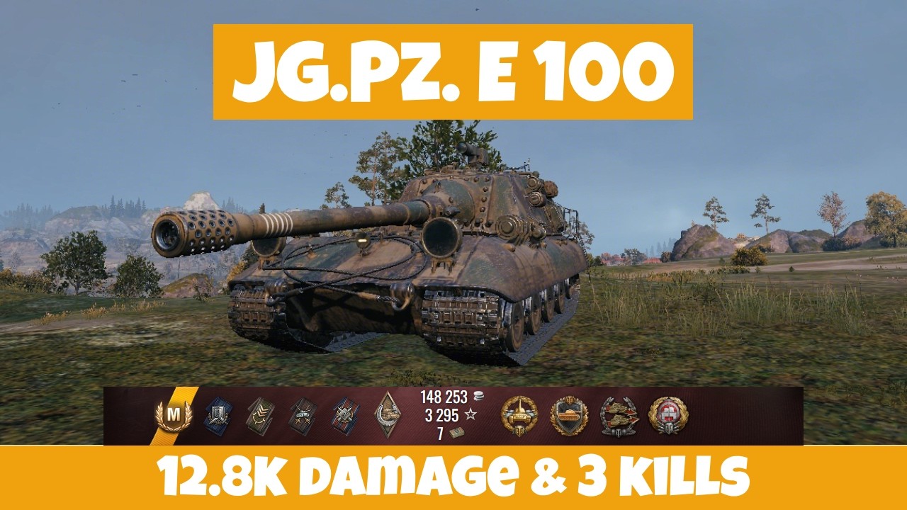 Jagdpanzer E 100 — 12.8K DAMAGE MONSTER & 3 KILLS | World of Tanks