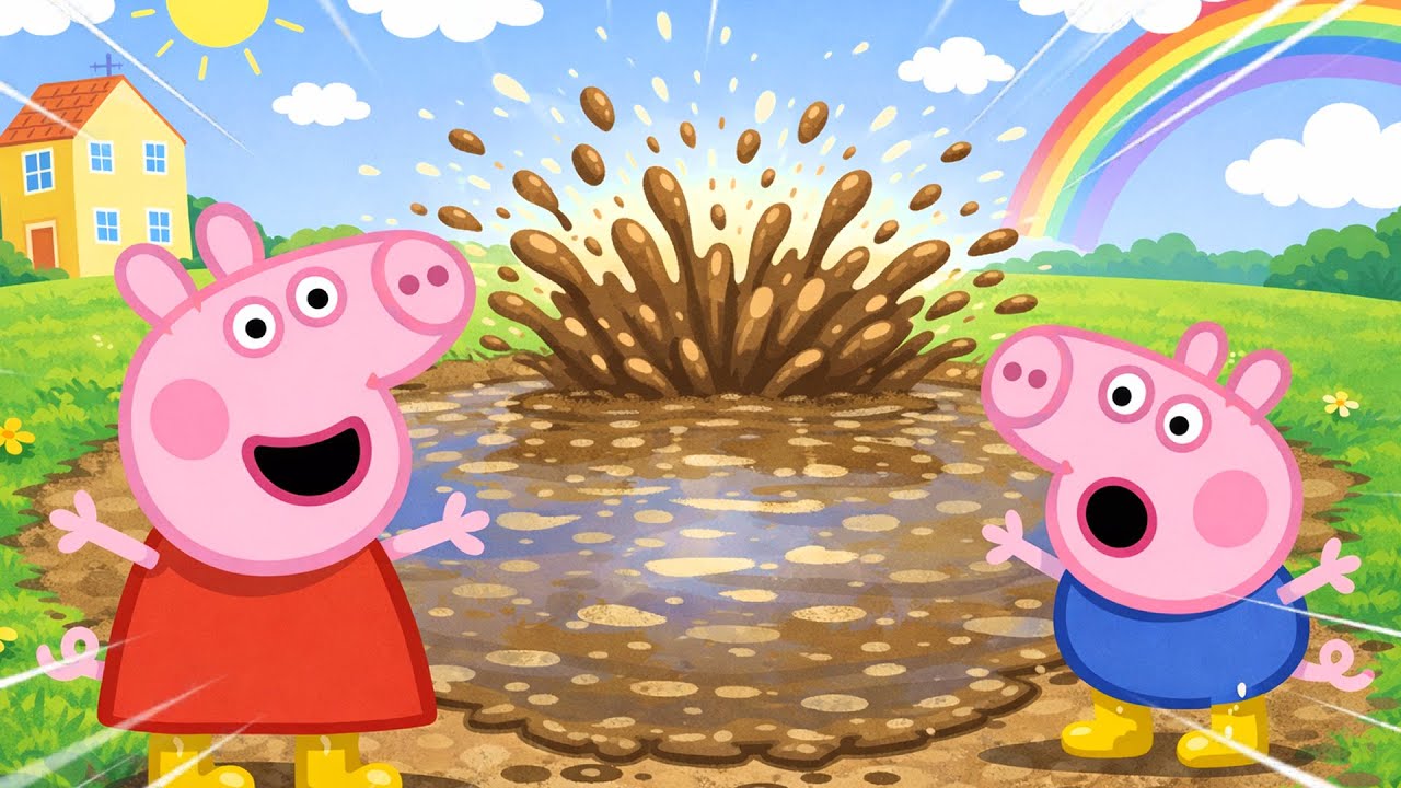 🐷💦 Peppa Pig and the Never Ending Puddle | Funny Peppa Pig Animation