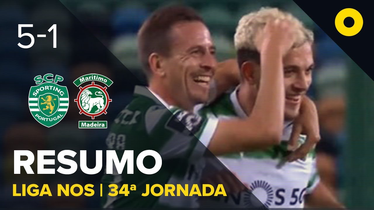 Resumo: Sporting 5-1 Mar&iacute;timo - Liga NOS | SPORT TV