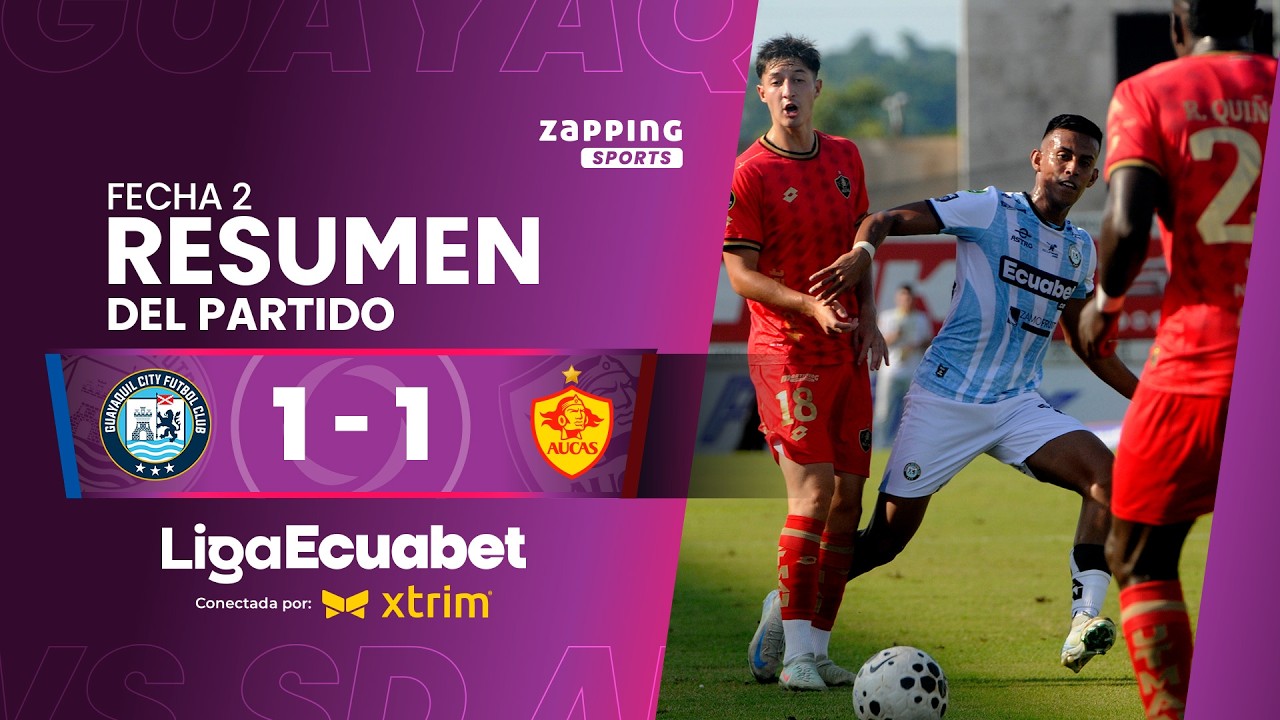 Guayaquil City 1 - 1 SD Aucas / Fecha 2 / Liga Ecuabet conectada por Xtrim 2026