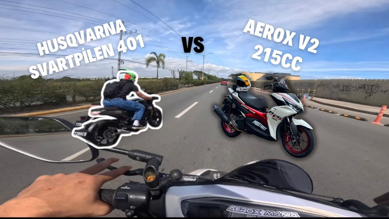 LANSELOT || DAANG HARI GP || AEROX 215cc vs HUSQVARNA  SVARTPILEN 401 