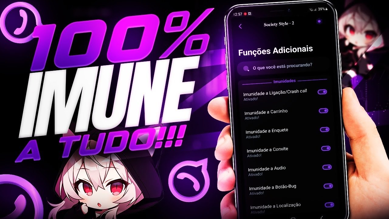 😈(LINK DIRETO) WHATSAPP IMUNE A TRAVAS PRIM&Aacute;RIO ROXO COM MUITOS BOT&Otilde;ES DE IMUNIDADE (ZAP IMUNE)🔥