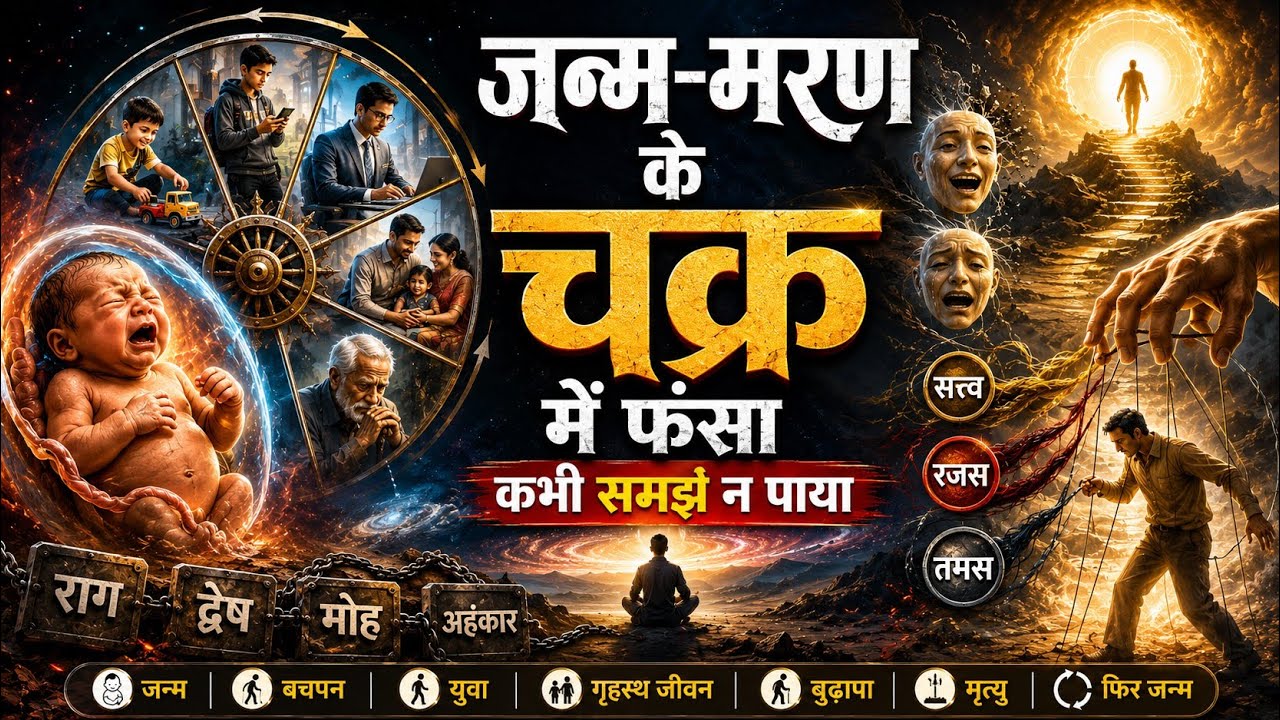 जन्म-मरण के चक्र में फंसा जीव | माया, कर्म और साक्षी भाव का रहस्य | Spiritual Song