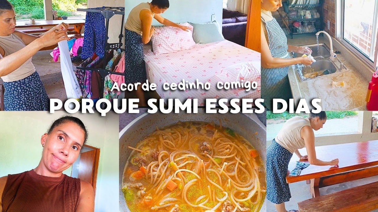 Acorde cedinho comigo/porque sumi esses dias 