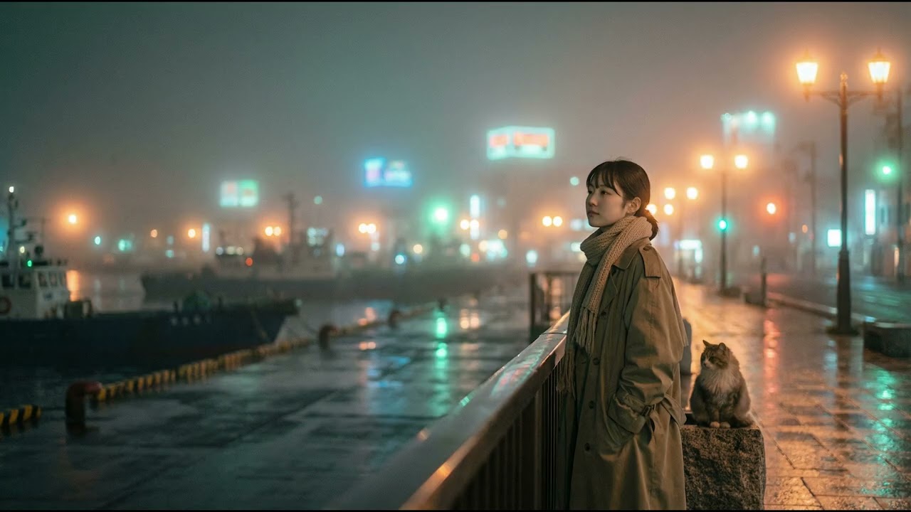 Kushiro Foggy Night Pop – Japanese City Pop for Late Night Drive/霧に包まれた釧路の夜とシティポップ