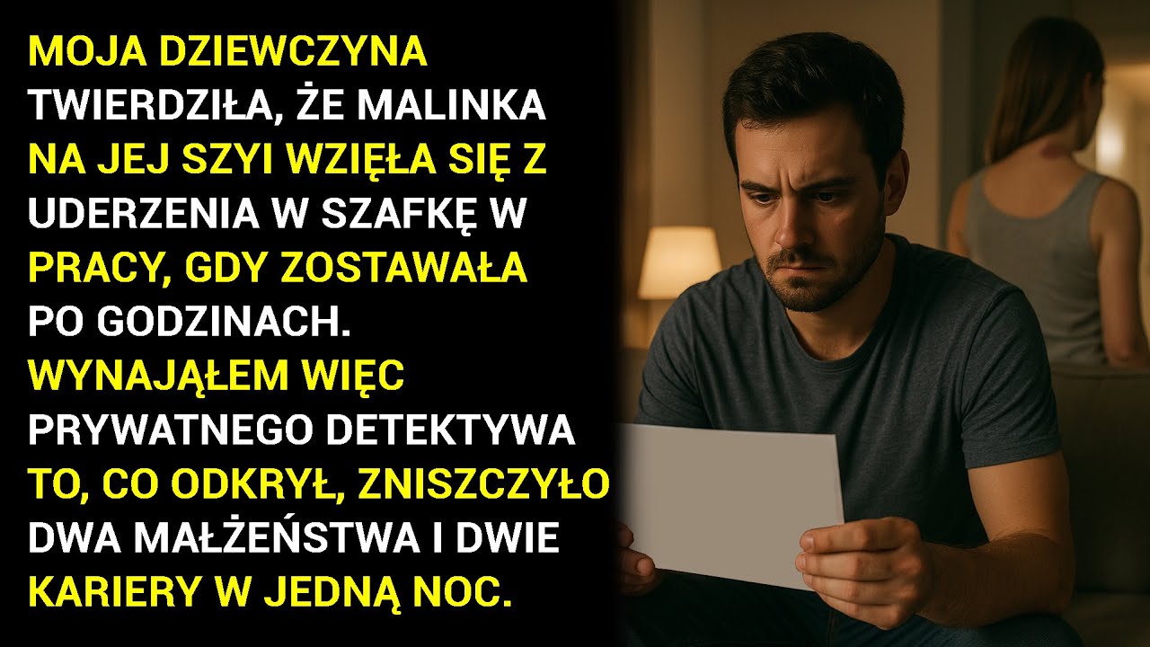 Moja Dziewczyna Twierdziła, Że Malinka Na Jej Szyi Wzięła Się Z Uderzenia W Szafkę W Pracy, Gdy.....