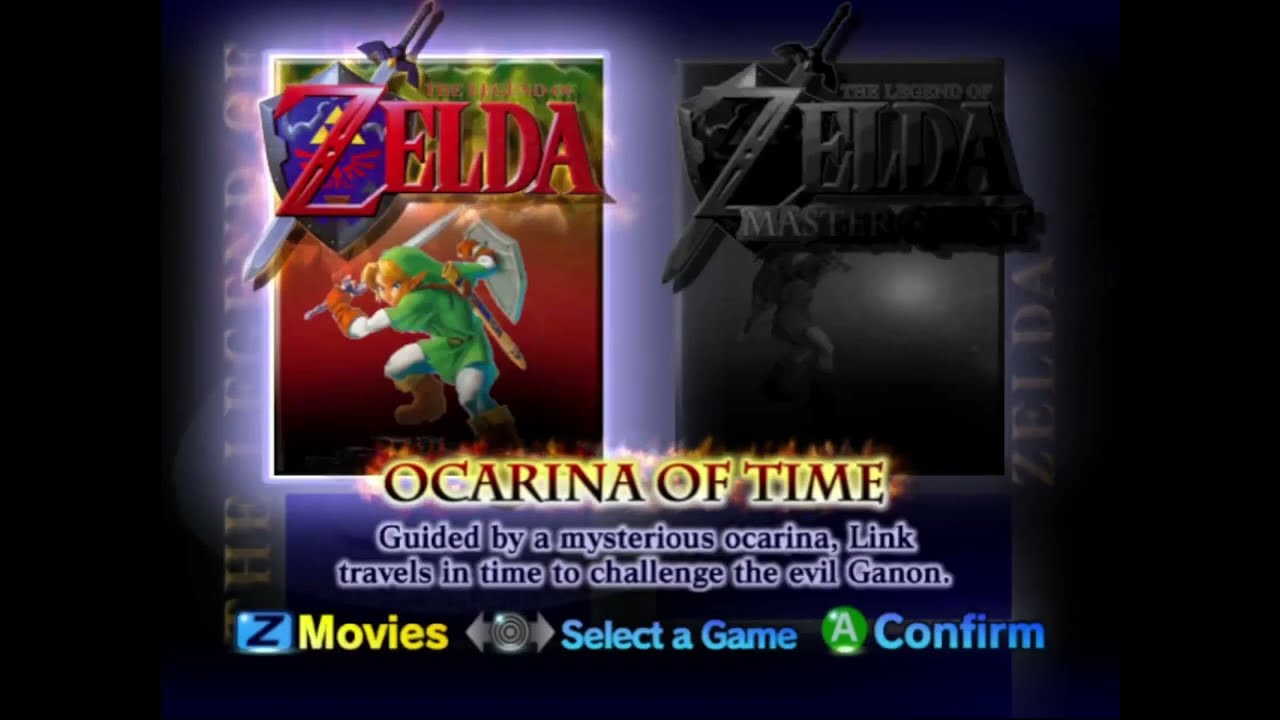 The Legend Of Zelda: Ocarina Of Time & Master Quest - Bonus Disc - Main Menu (Australian Version)