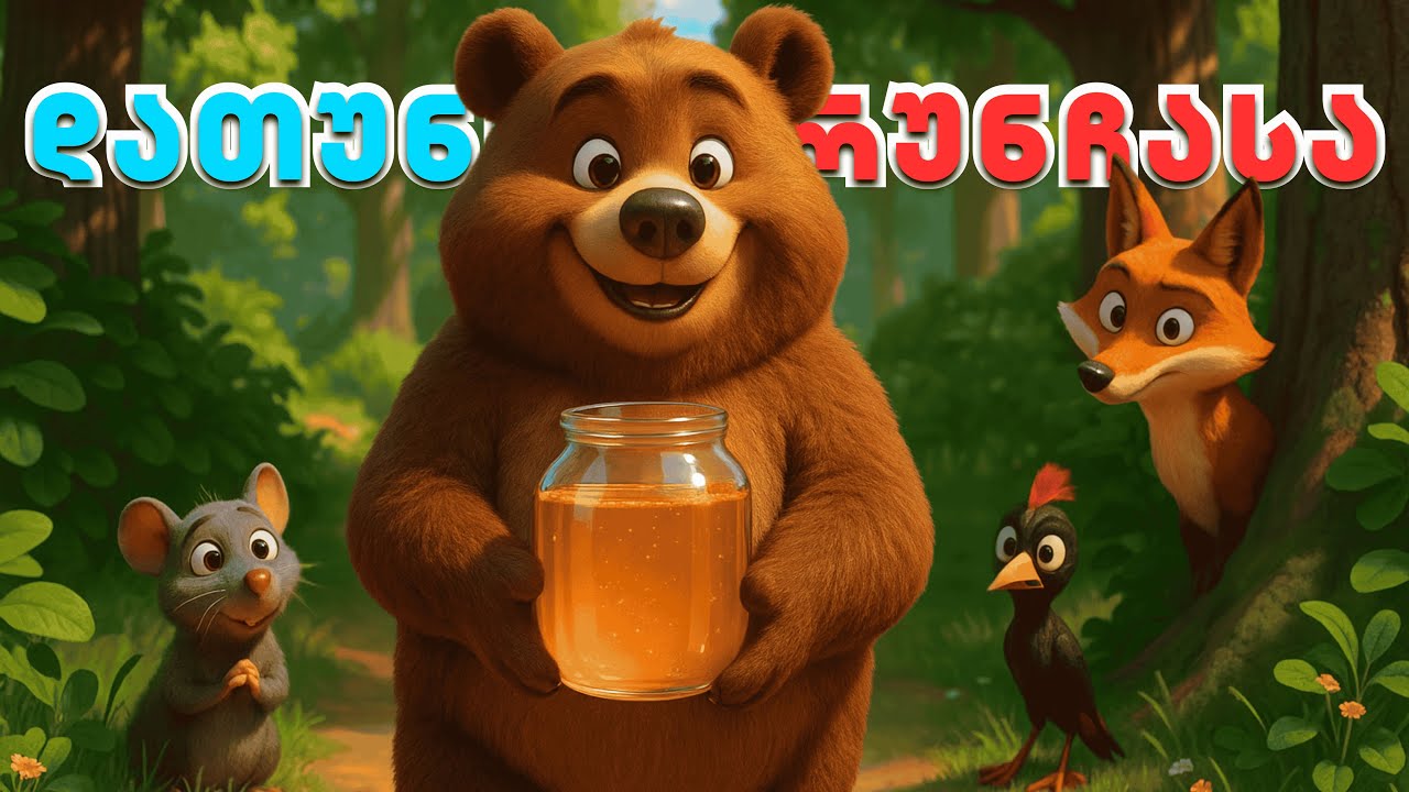 დათუნია დრუნჩასა 4K | ქართული სიმღერა და 3D ანიმაცია | Datunia Drunchasa | AI Songs Georgia