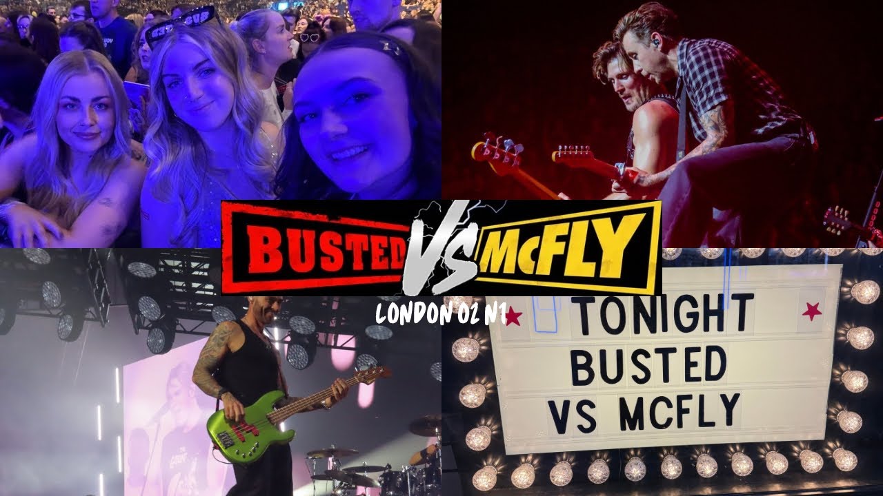 busted vs mcfly - london o2 n1 vlog 