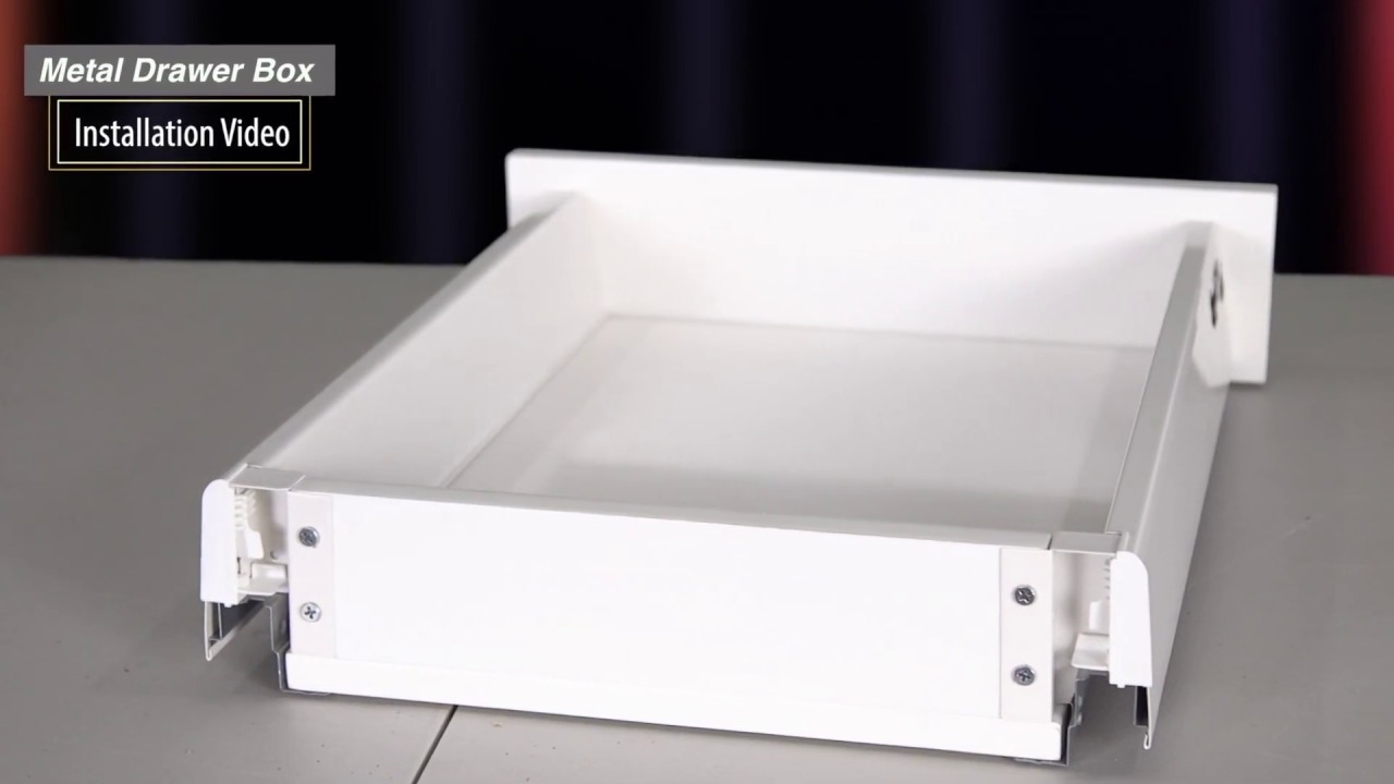 How to Install Your Metal Drawer Box