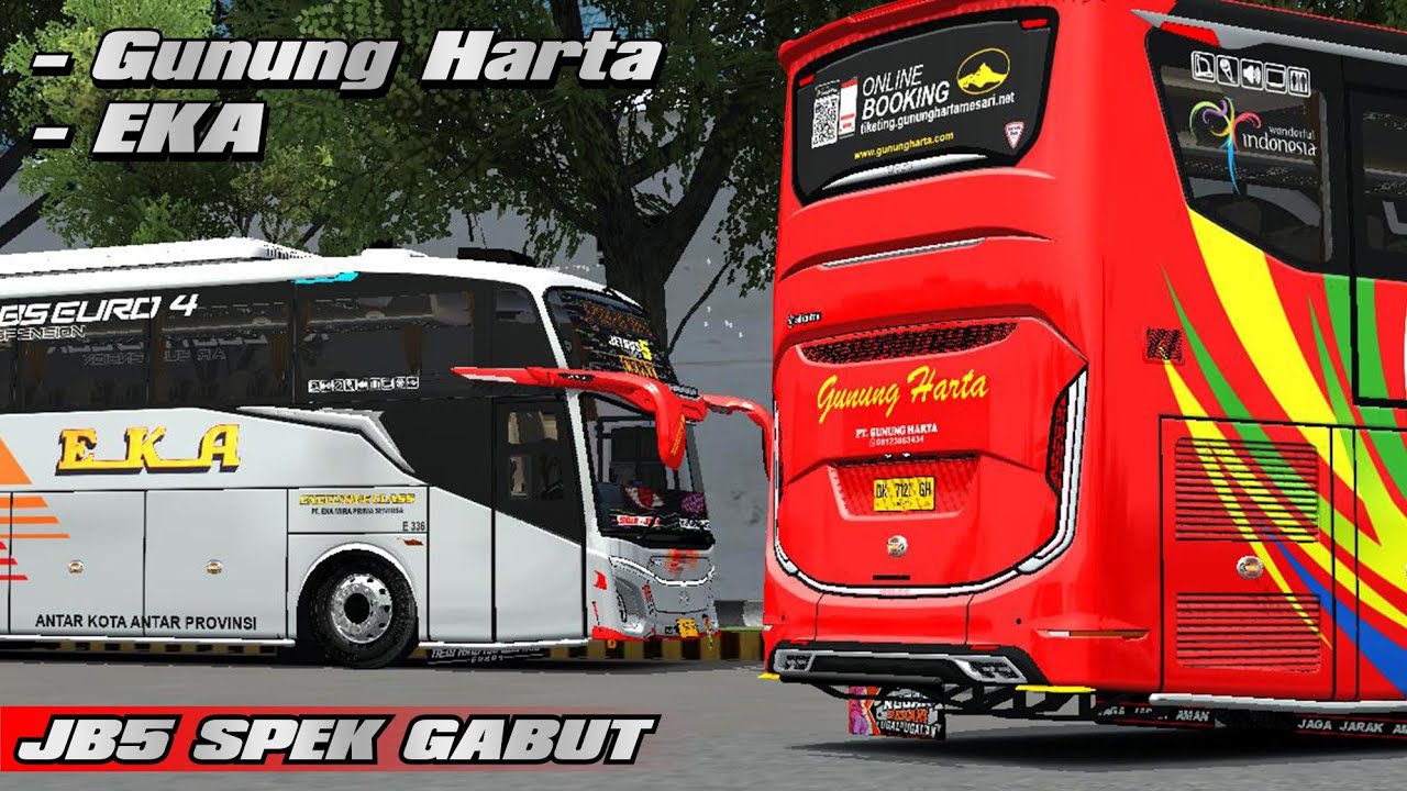 SPEK GABUT || Mod JB5 MHD Art. Livery Gunung Harta & EKA. Bussid