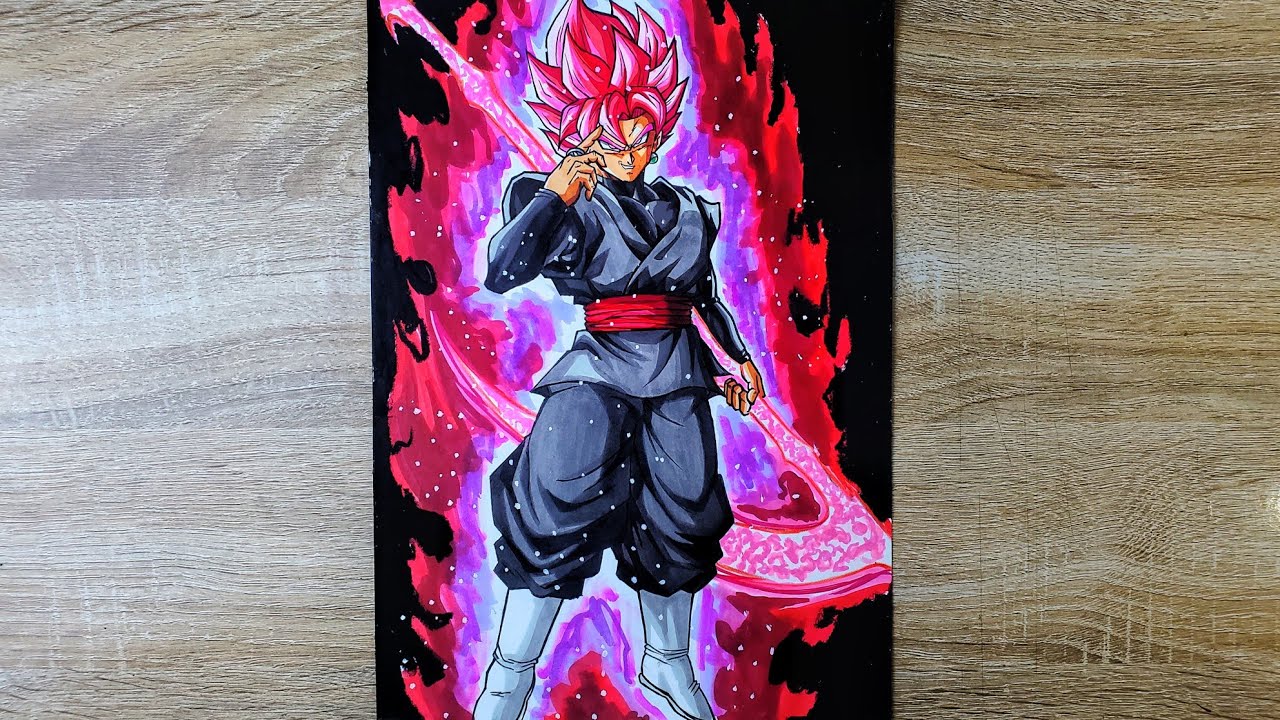 Как нарисовать Гоку Блэка ССЖ Роуза с косой🔥