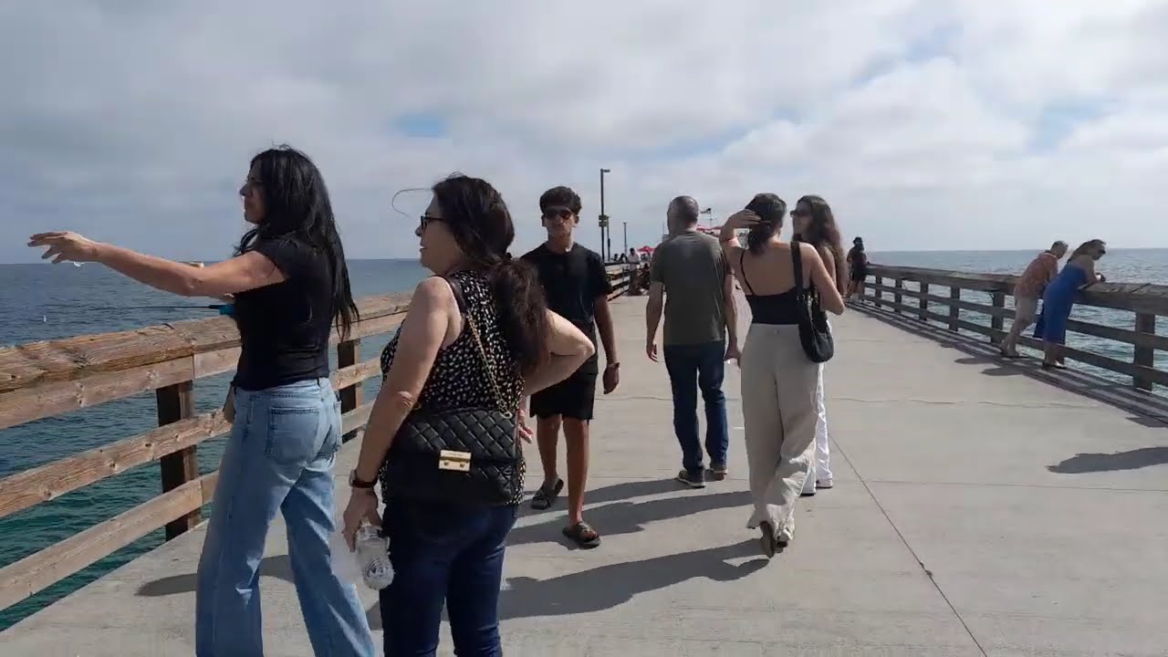 Walking in the Pier on a Sunday