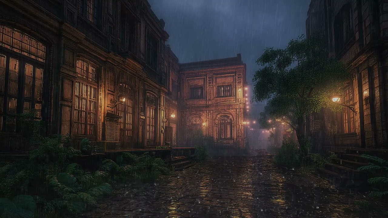 Midnight Rain in the City – Gentle Urban Sounds for Calm and Deep Sleep