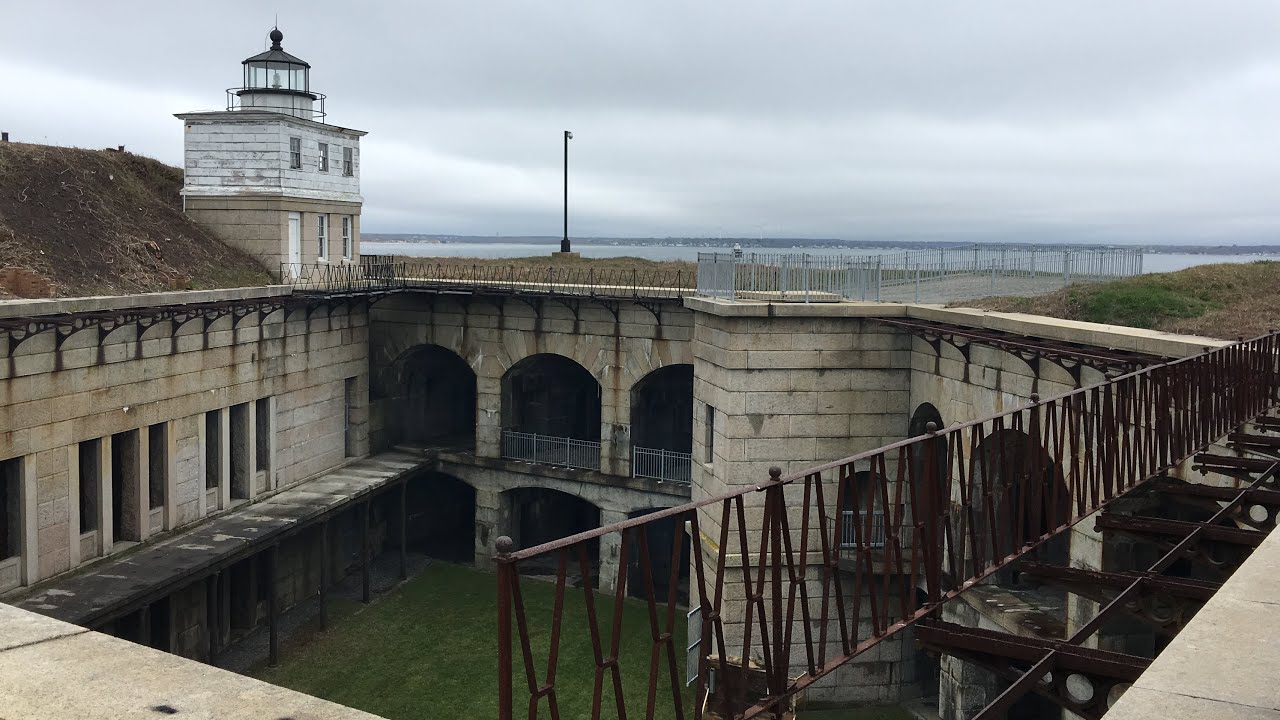 A look inside the fort at Fort Taber - Rodman (New Bedford)
