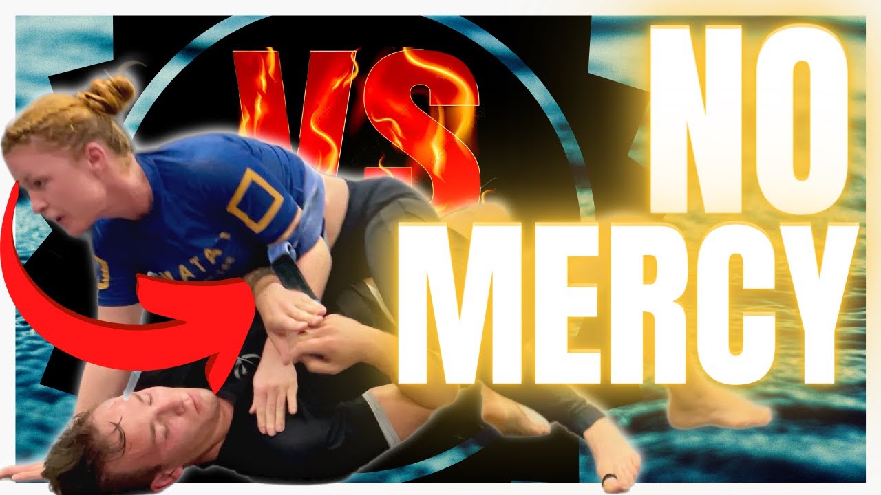 BJJ Female Grapples (w Belt Tied Arm!??) Roll 
