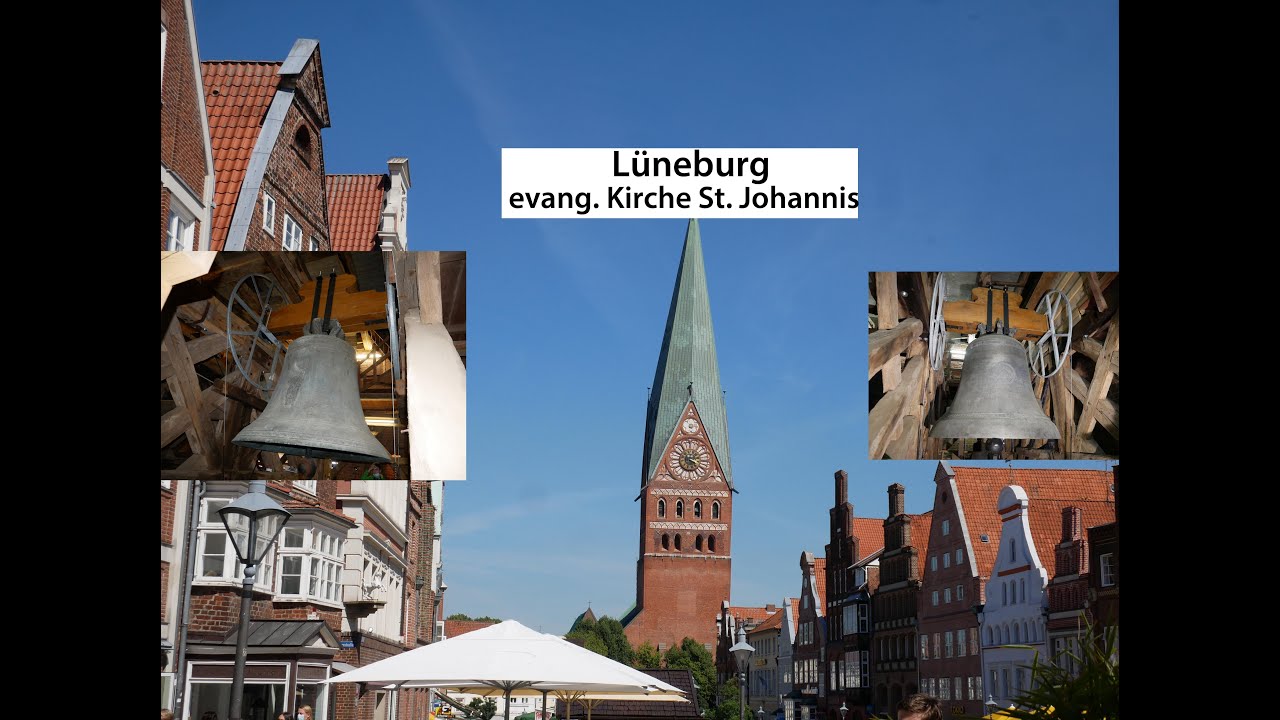 Lüneburg [D.-LG] - Die Glocken der evang. Kirche St. Johannis, Geläutepräsentation (Turmaufnahme)