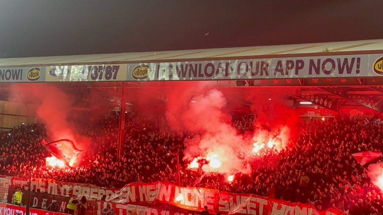🔴💥AMAZING FIREWORKS & PYRO DISPLAY! Electric atmosphere at Pittodrie as Aberdeen face Rangers 💥🔴