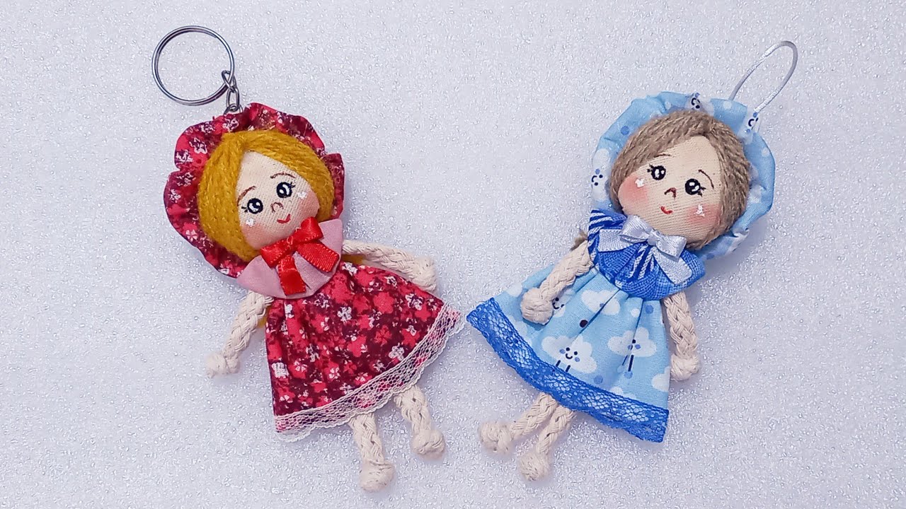 Como Fazer Uma Boneca De Fuxico E Cordão #bonecadefuxico #facildefazer #artesanato #façaevenda
