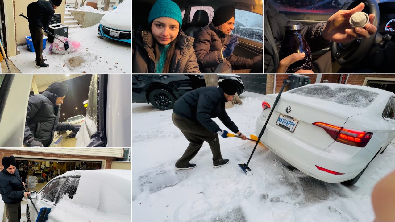-27 temperature 🥶| Sab Kuj jam(Freeze) giya🇨🇦 | Navhappy Bhullar