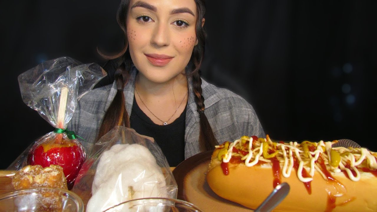 [ASMR] COMENDO COMIDAS DE FESTA JUNINA | MUKBANG